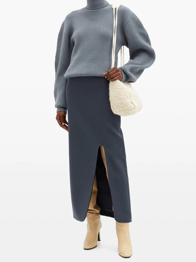 Jil Sander Roll-neck ribbed wool sweater outlook