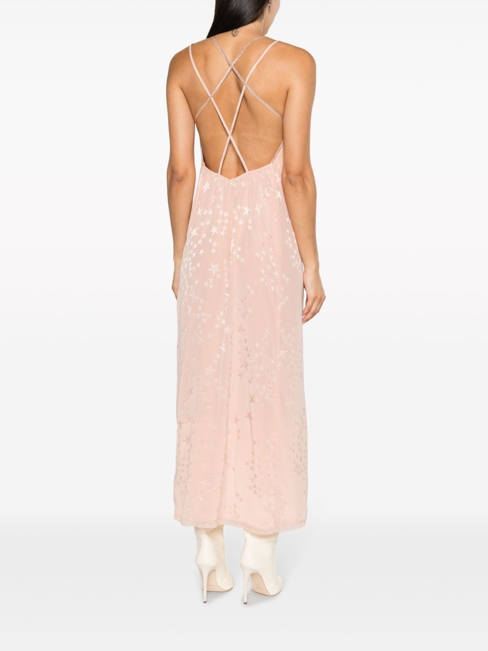 Rohal star-jacquard silk dress - 4