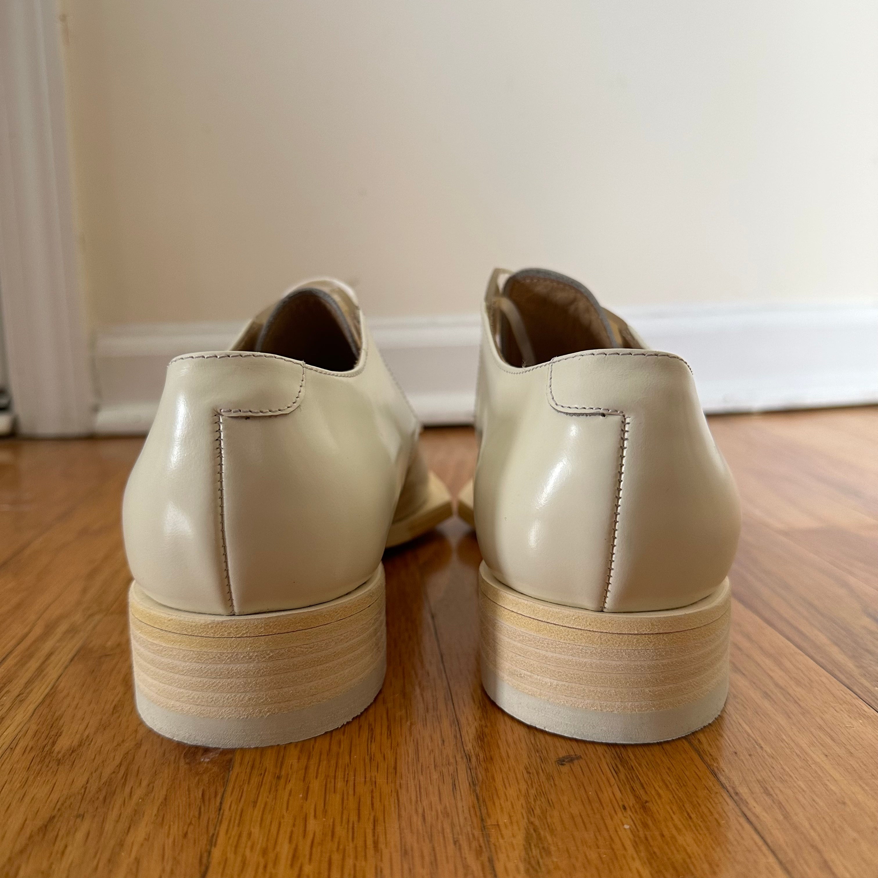 Helmut Lang White Dress Shoes SS05 Sz 9 - 3