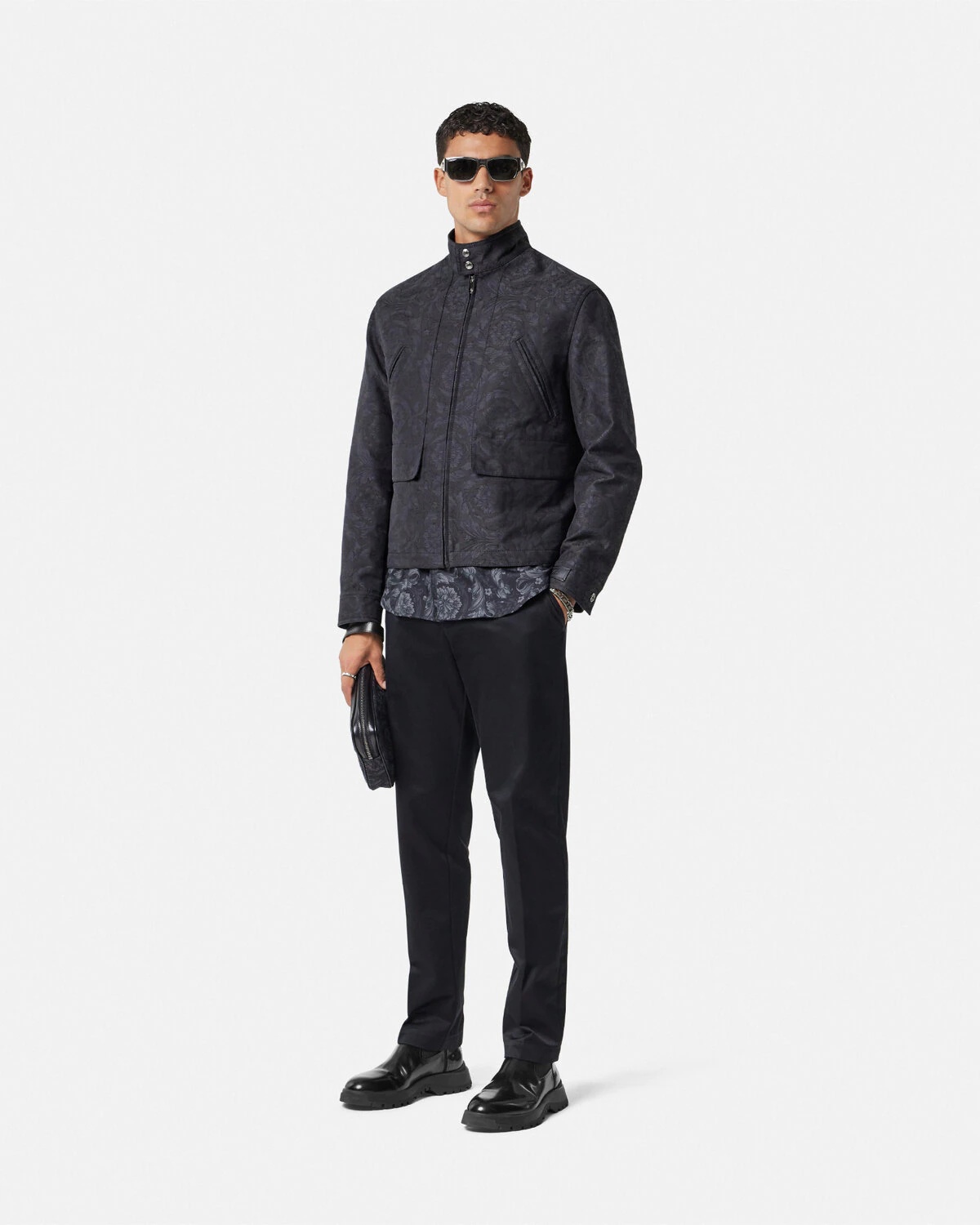 Barocco Jacquard Blouson Jacket - 2