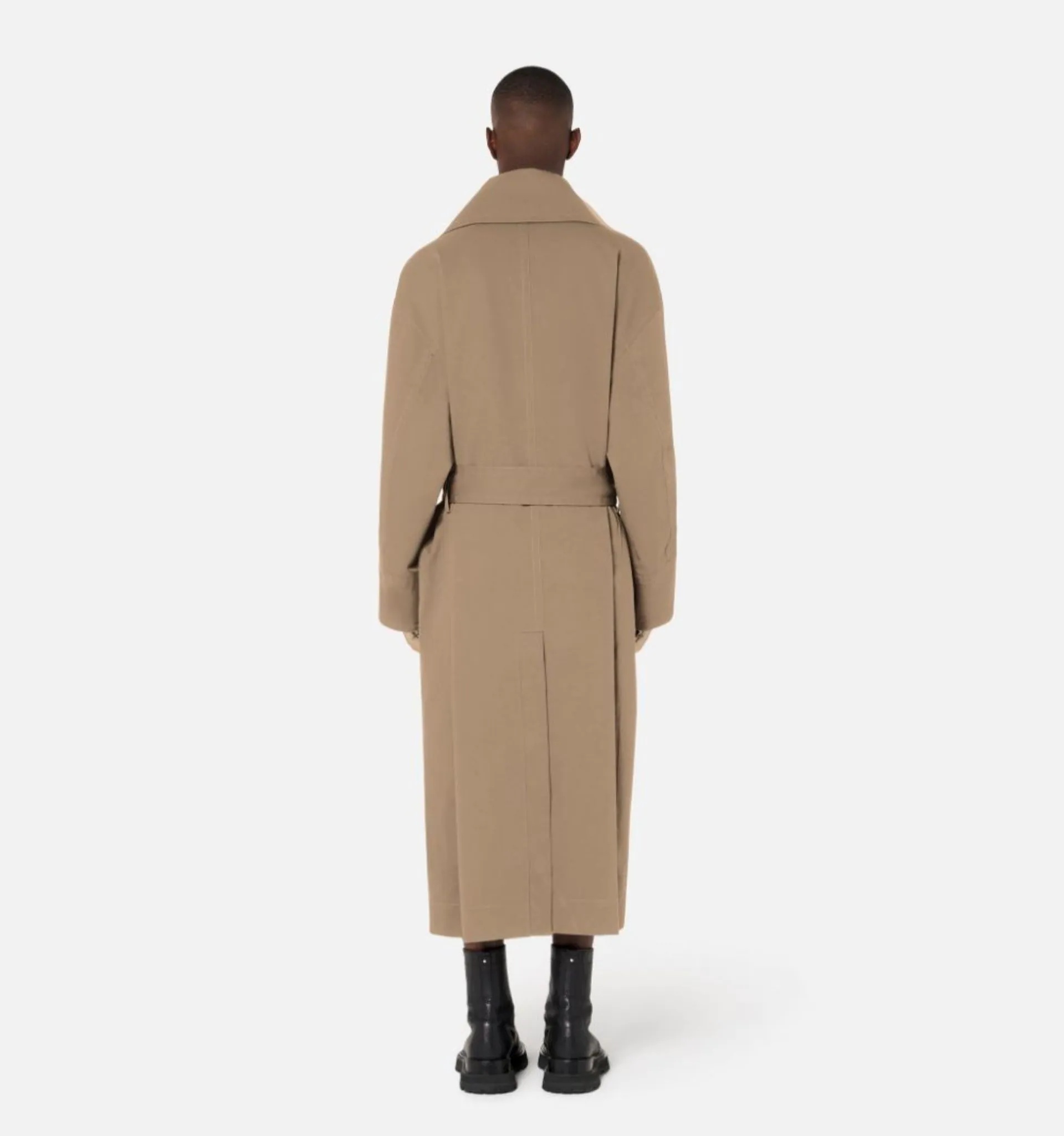oversized belted trench coat - 6