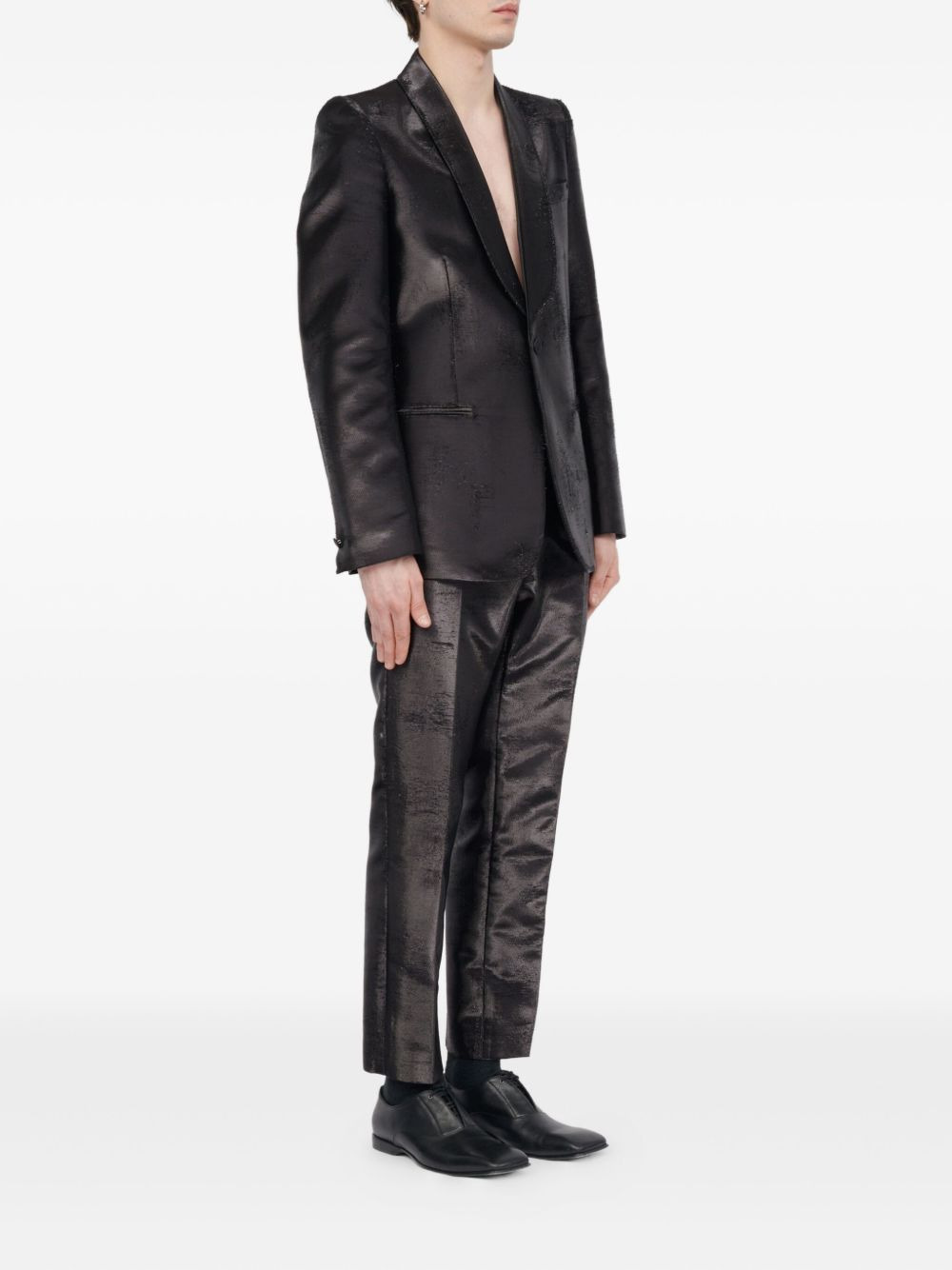textured blazer - 3