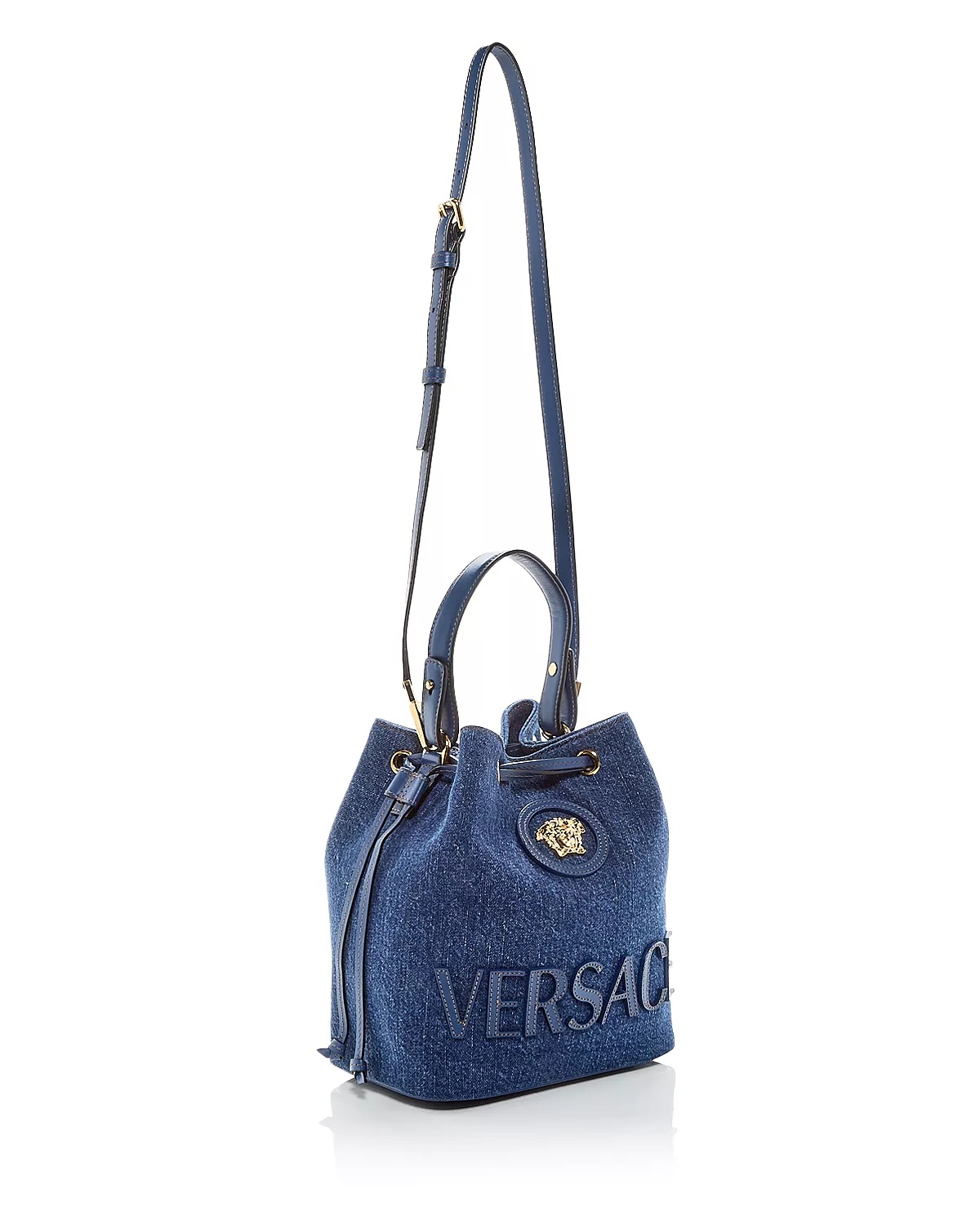 La Medusa Denim Bucket Bag - 4