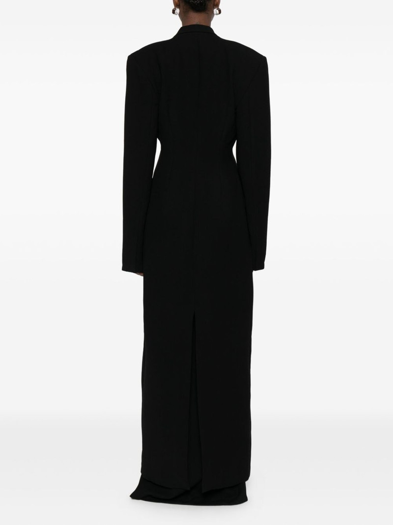 peak-lapel maxi coat dress 4