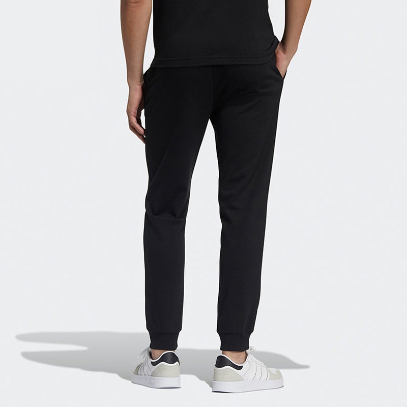 adidas neo M Ce Logo Tp1 Athleisure Casual Sports Knit Bundle Feet Long Pants Black GP4896 - 4