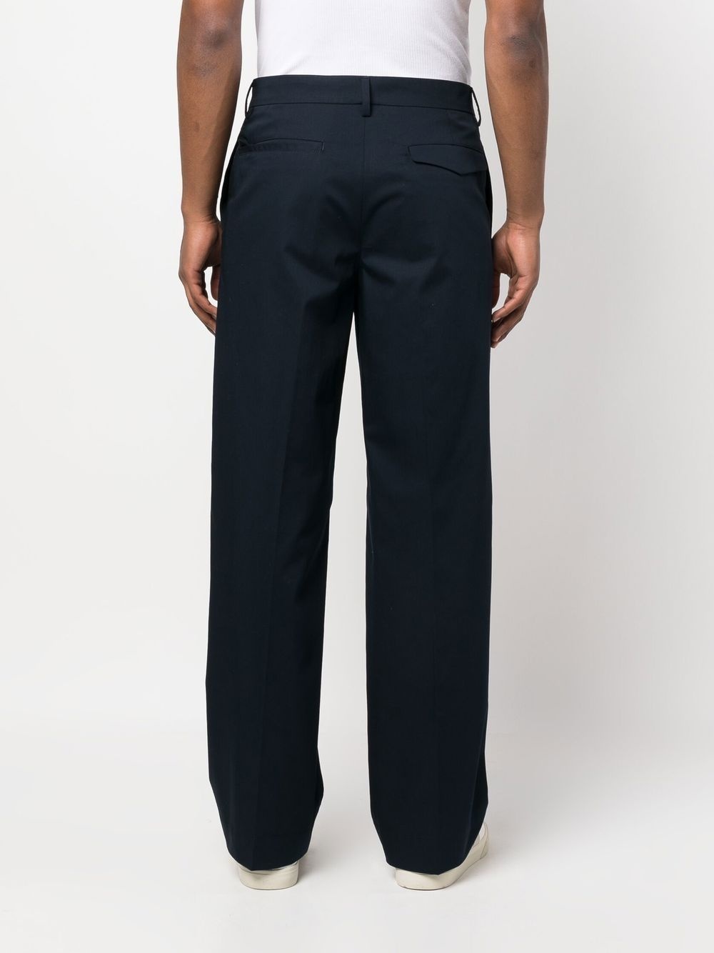 mid-rise straight-leg trousers - 4
