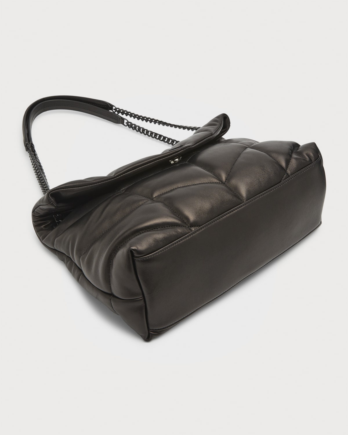 Lou Puffer Medium YSL Shoulder Bag in Quilted Leather - 2