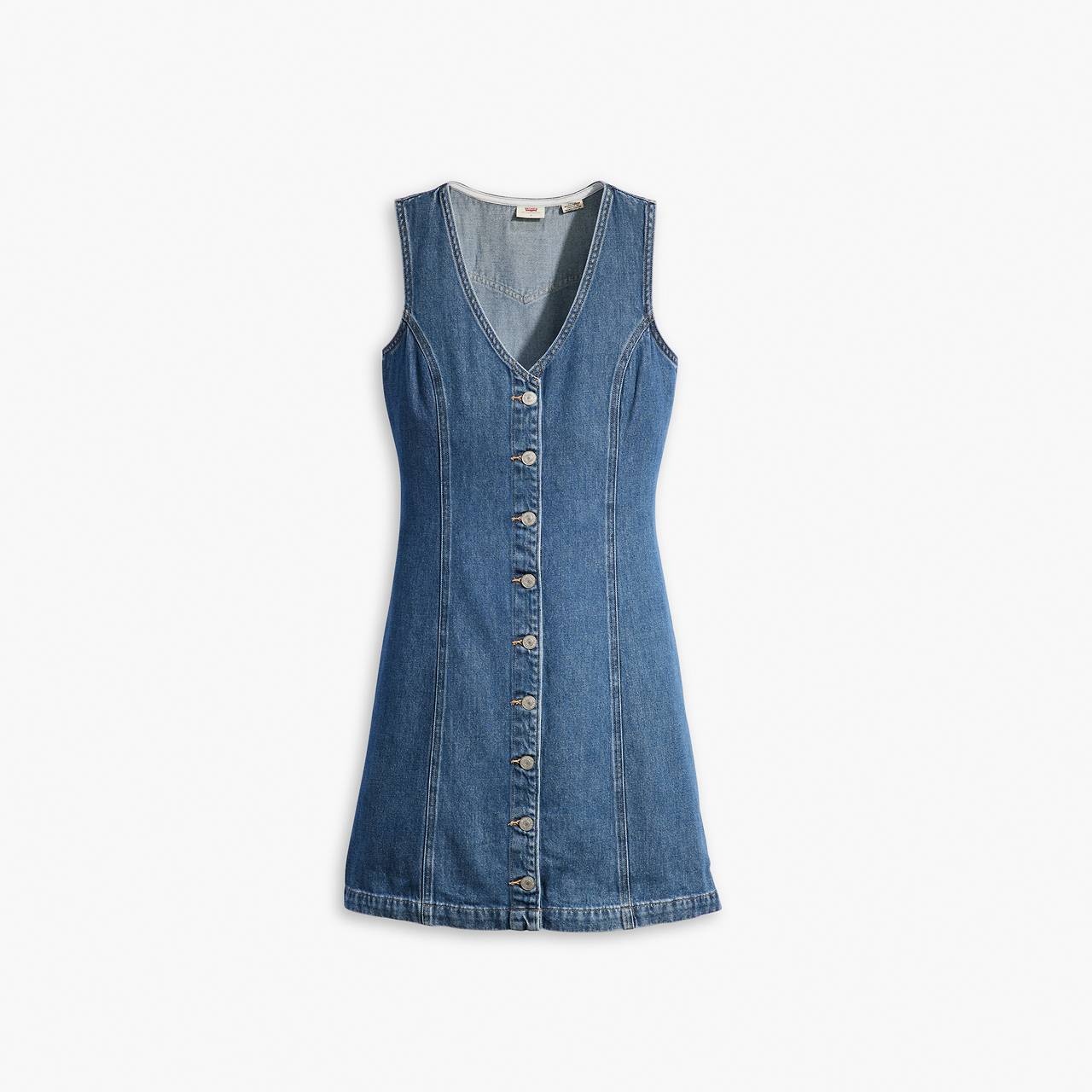 THORA DENIM MINI DRESS - 1