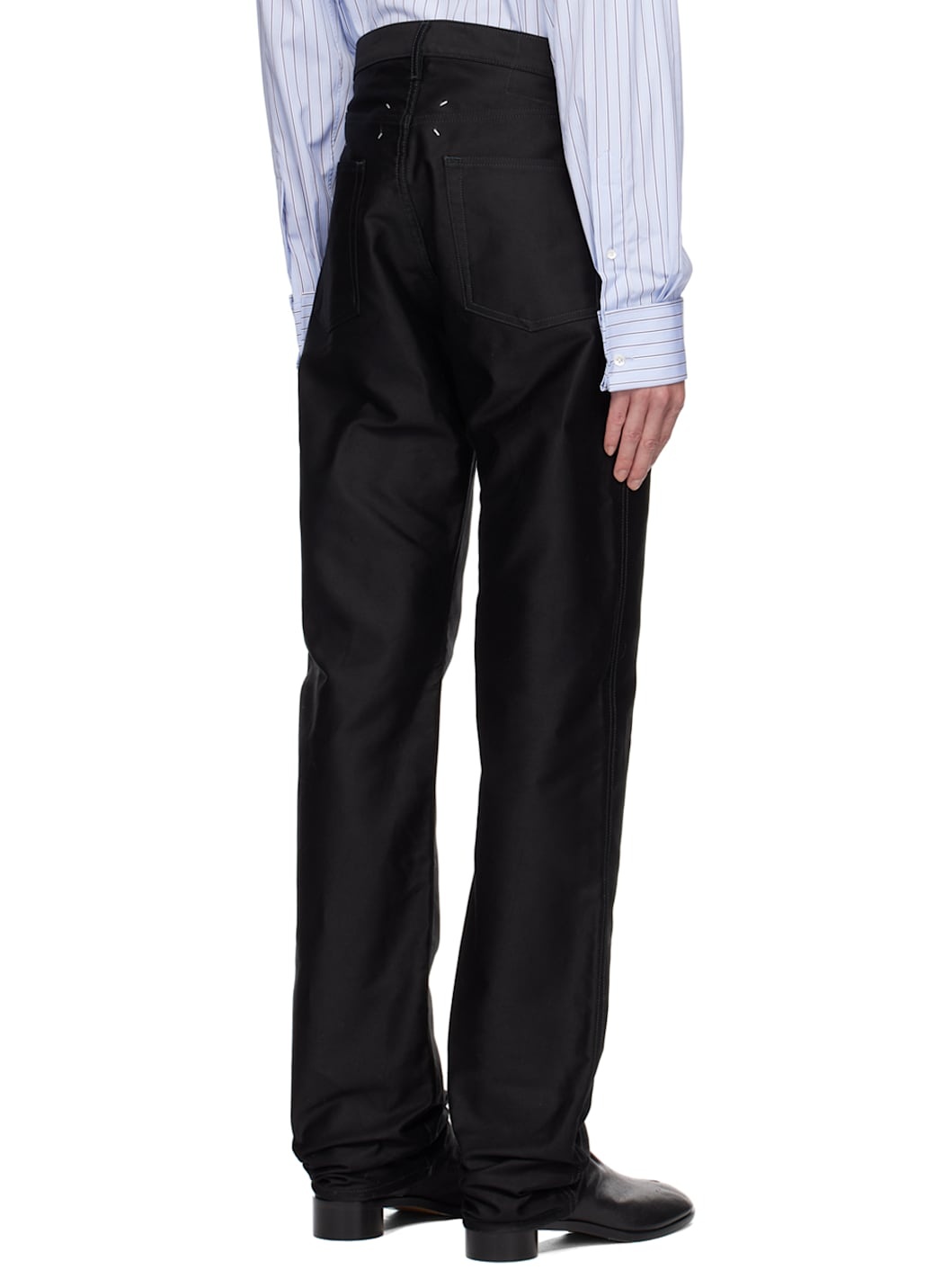 Black Turn-Up Jeans - 3