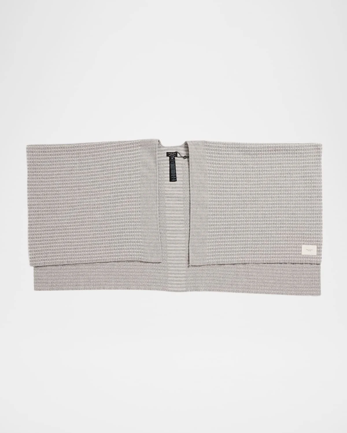 Joni Waffle-Knit Poncho - 1