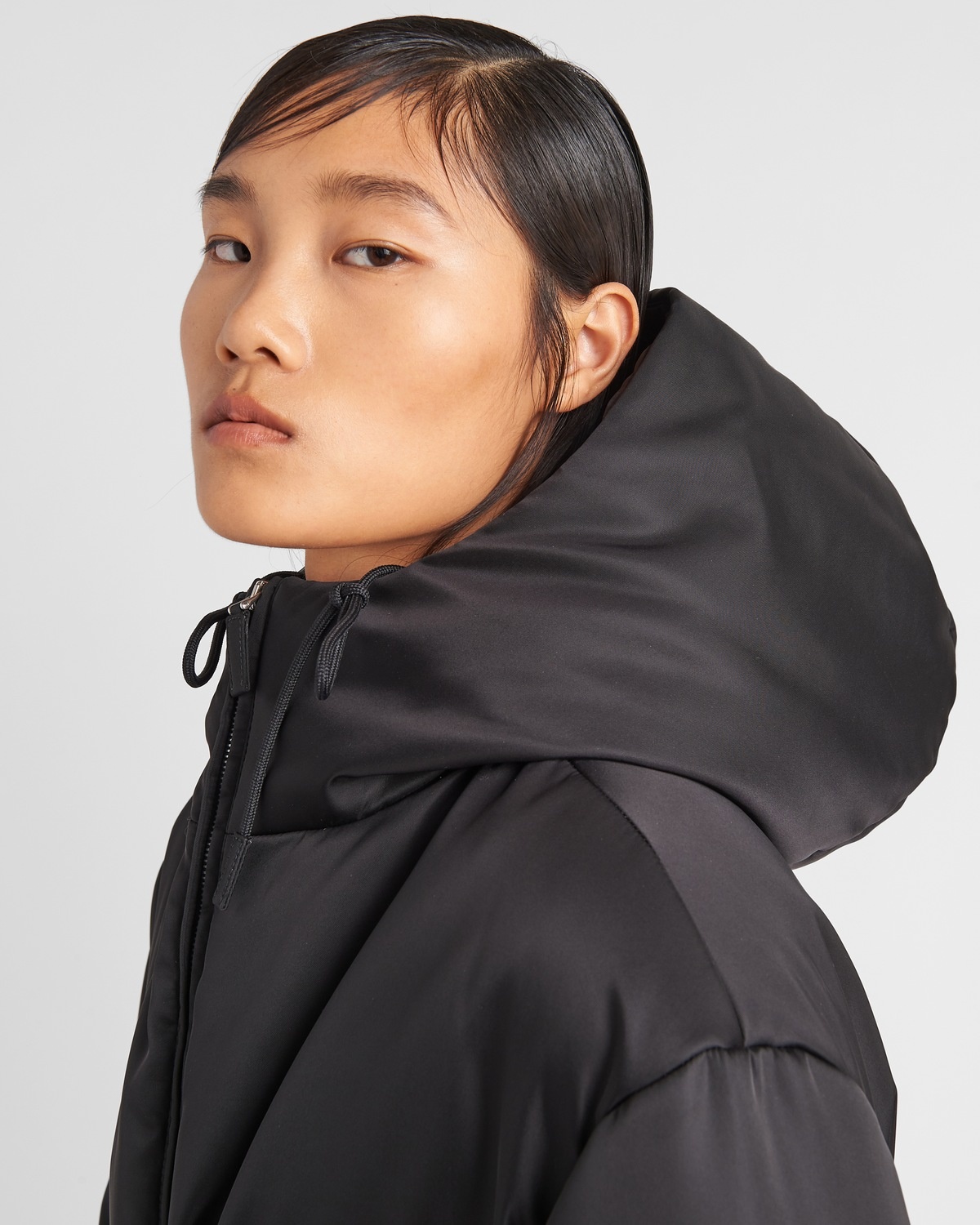 Re-Nylon hooded down jacket - 3