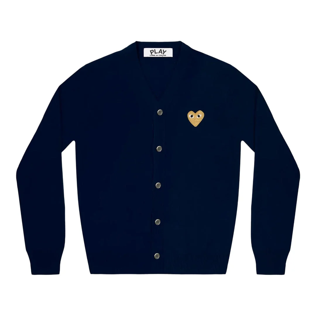 V-Neck Cardigan Gold Emblem Unisex - 1