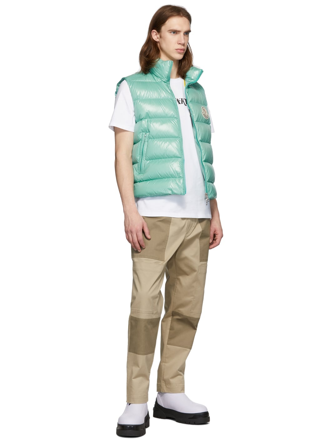 2 Moncler 1952 White Awake NY Edition Logo T-Shirt - 5