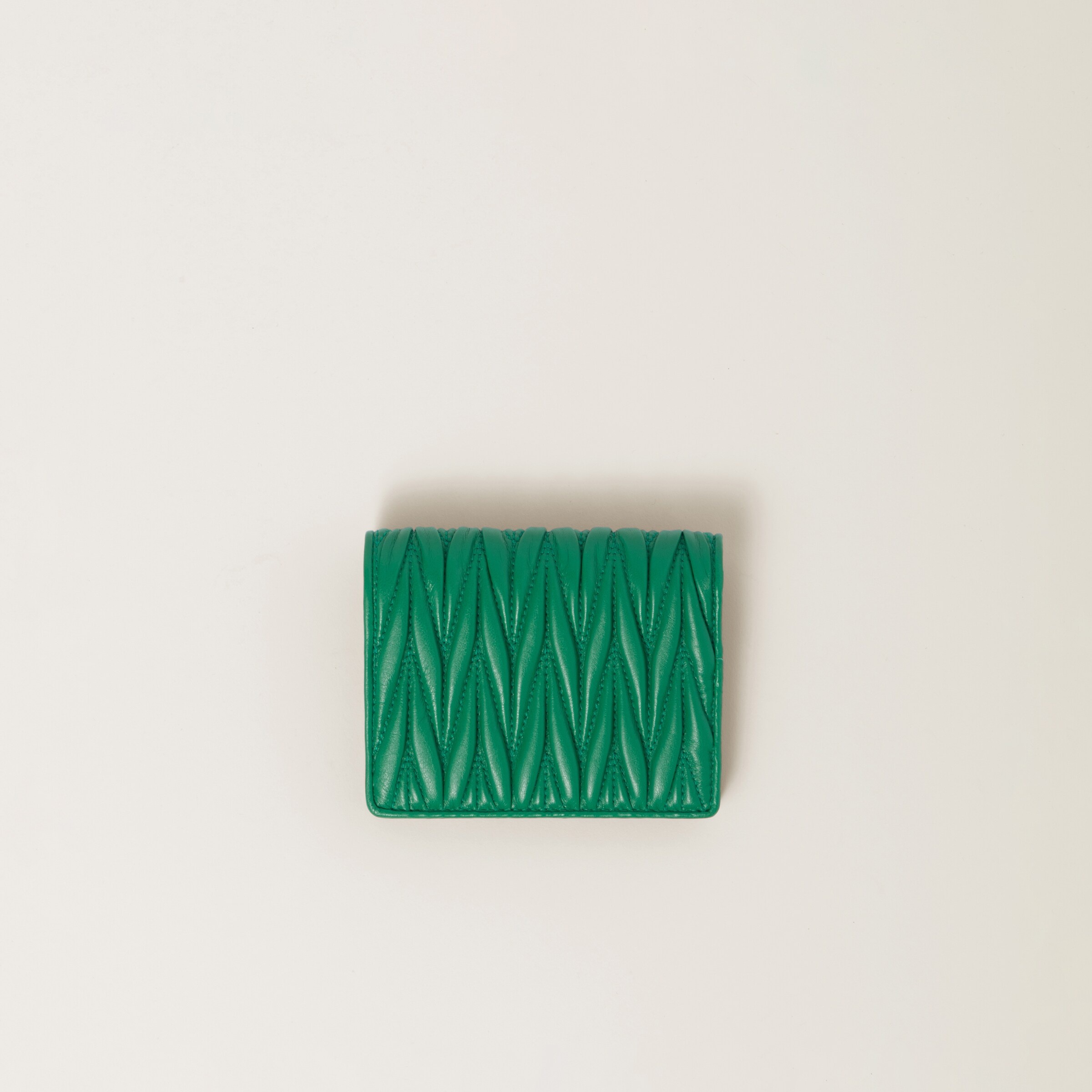 Small matelassé nappa leather wallet - 3
