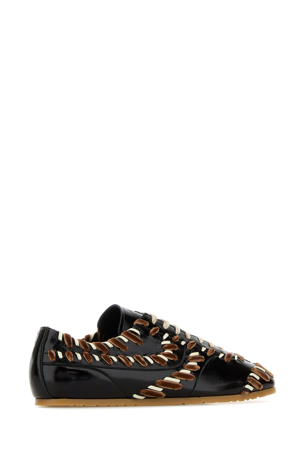 Black leather sneakers - 3