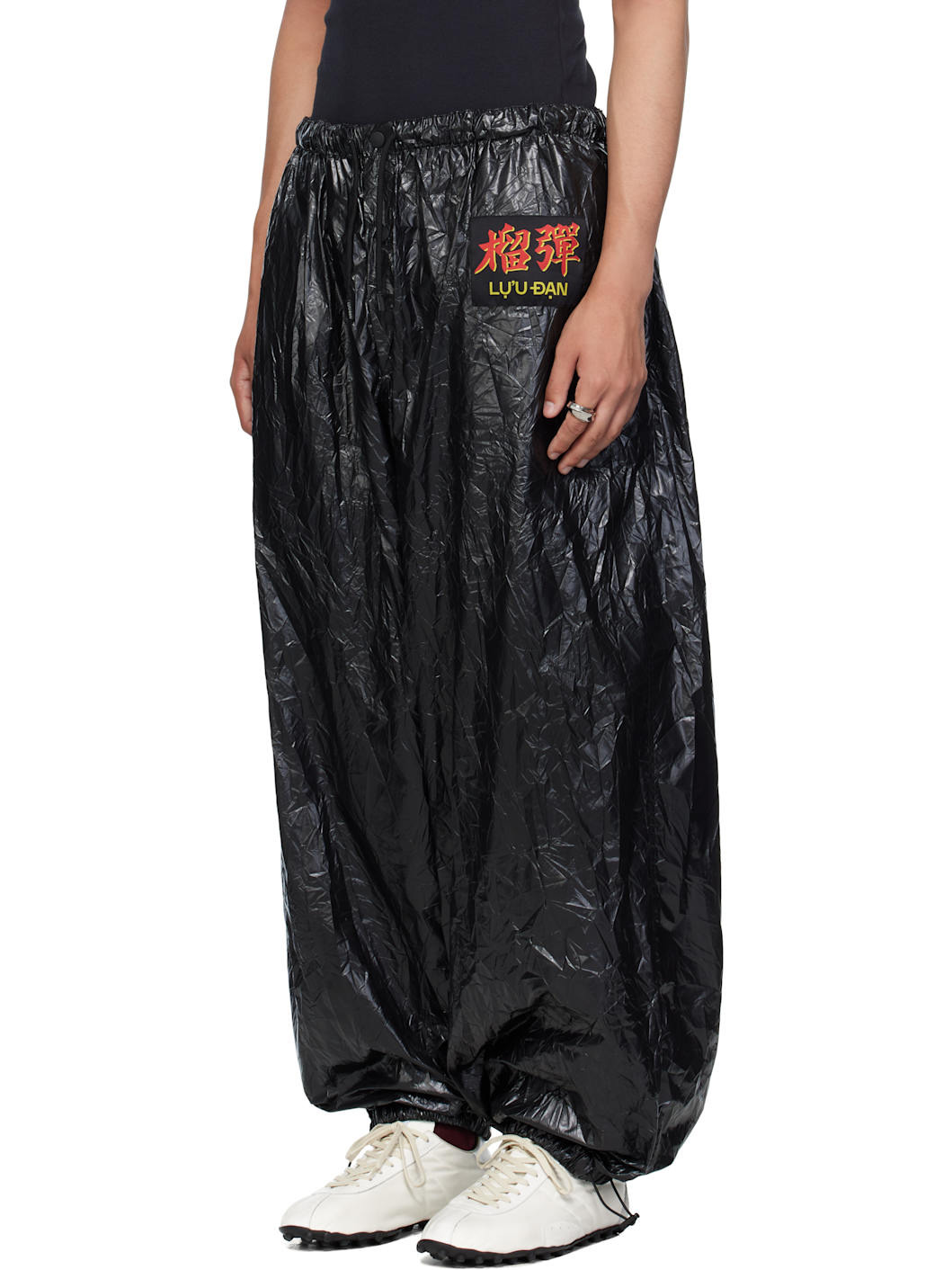 Black Shell Sweatpants - 4