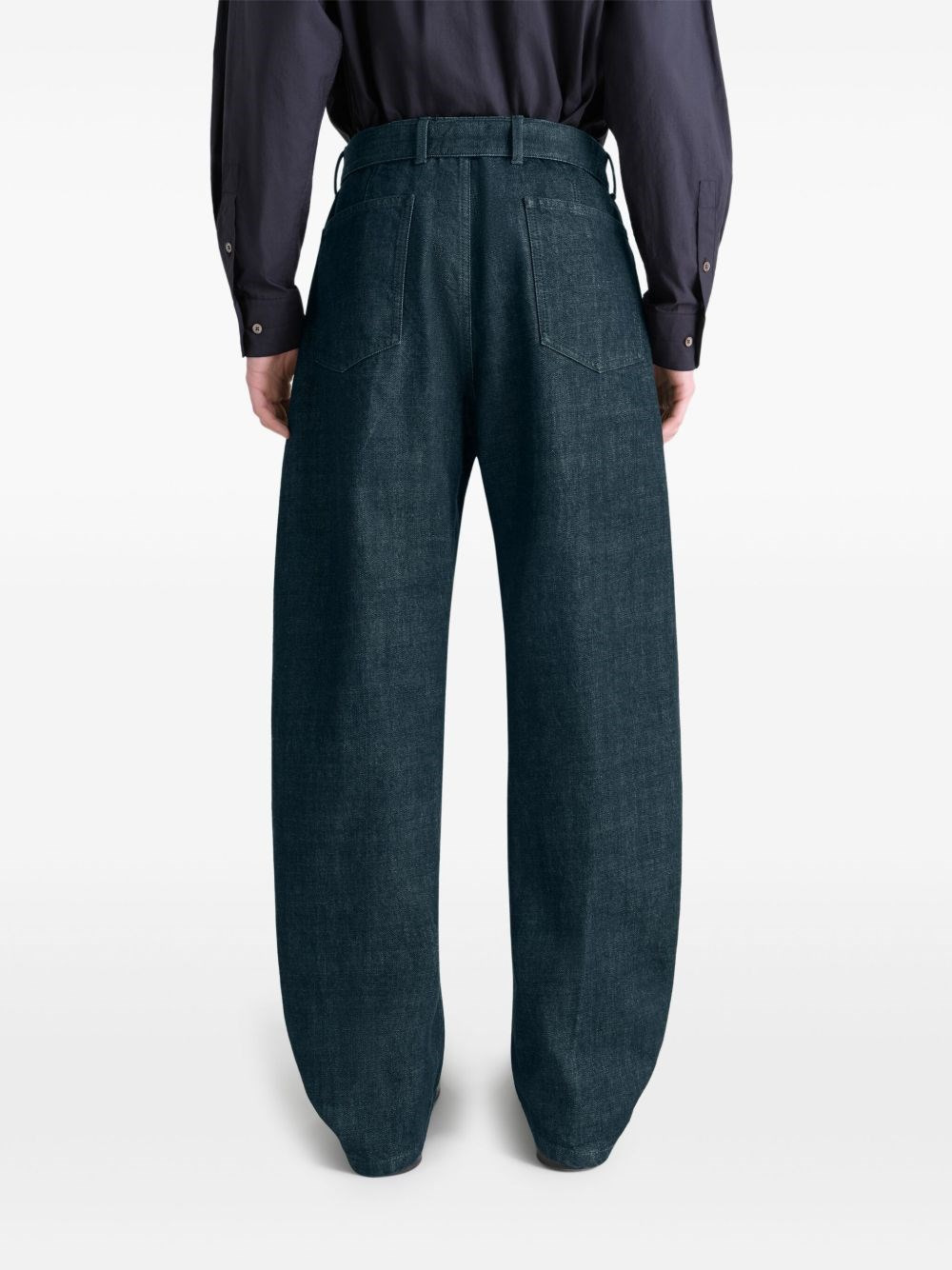 Twisted denim cotton jeans - 4