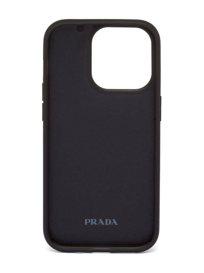 Prada iPhone 14 Pro padded-design case outlook