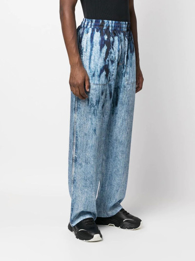 Diesel tie dye-print jeans outlook