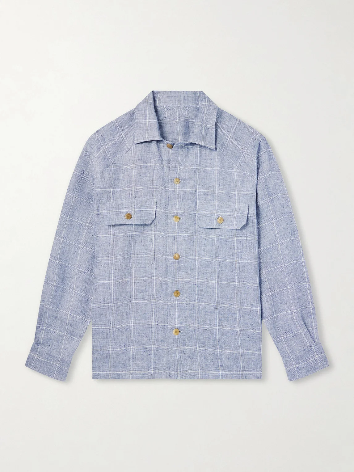 Clayburn Checked Linen Shirt - 1