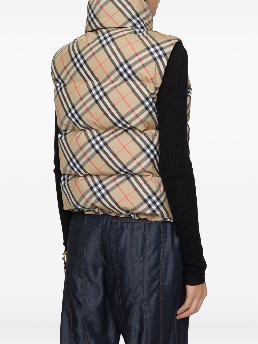 check puffer gilet - 3