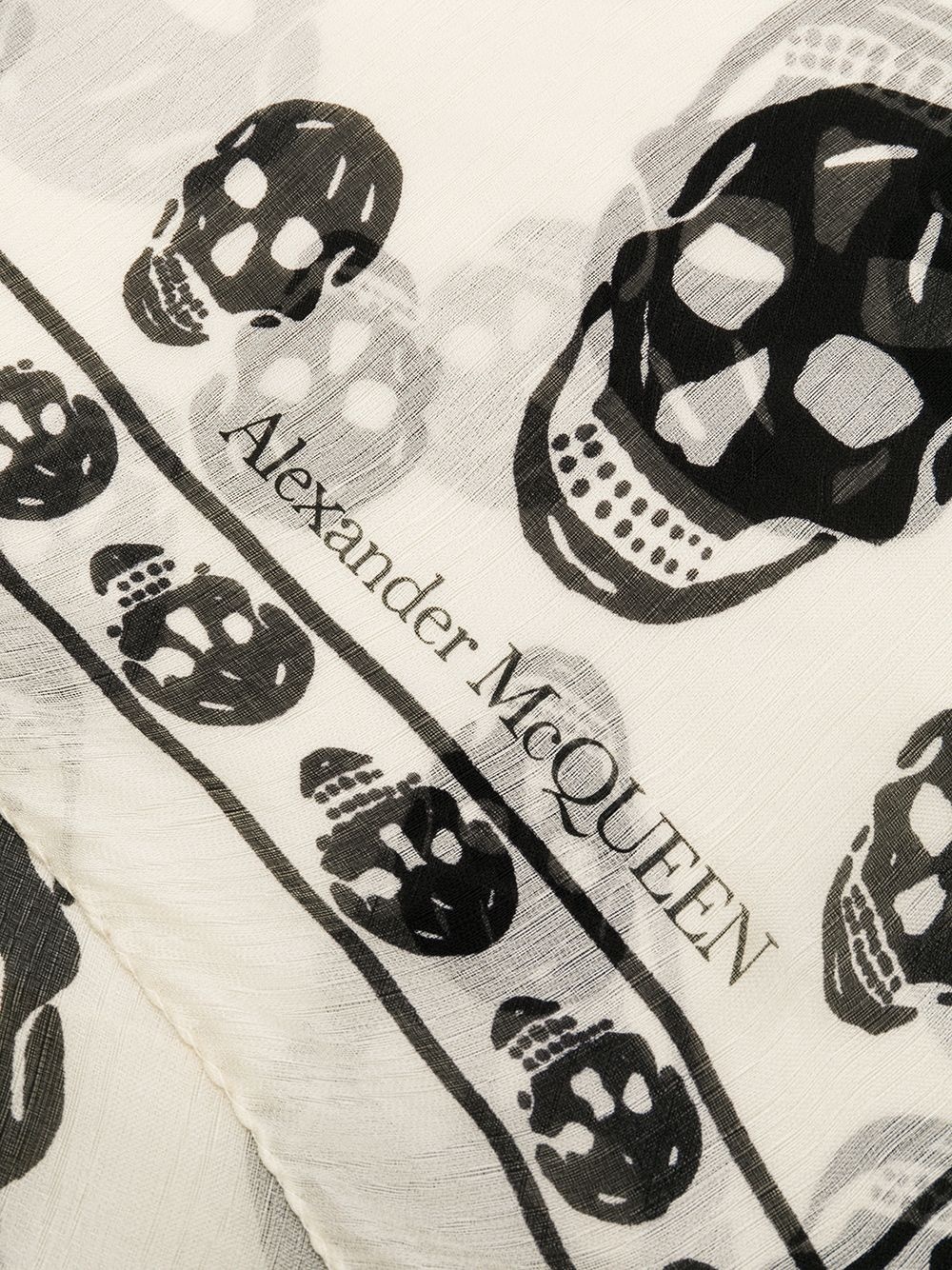 skull print scarf - 3