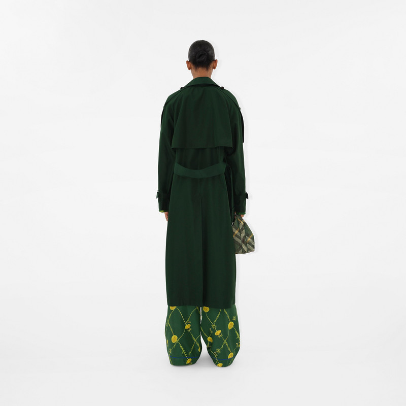 Long Silk Trench Coat 4