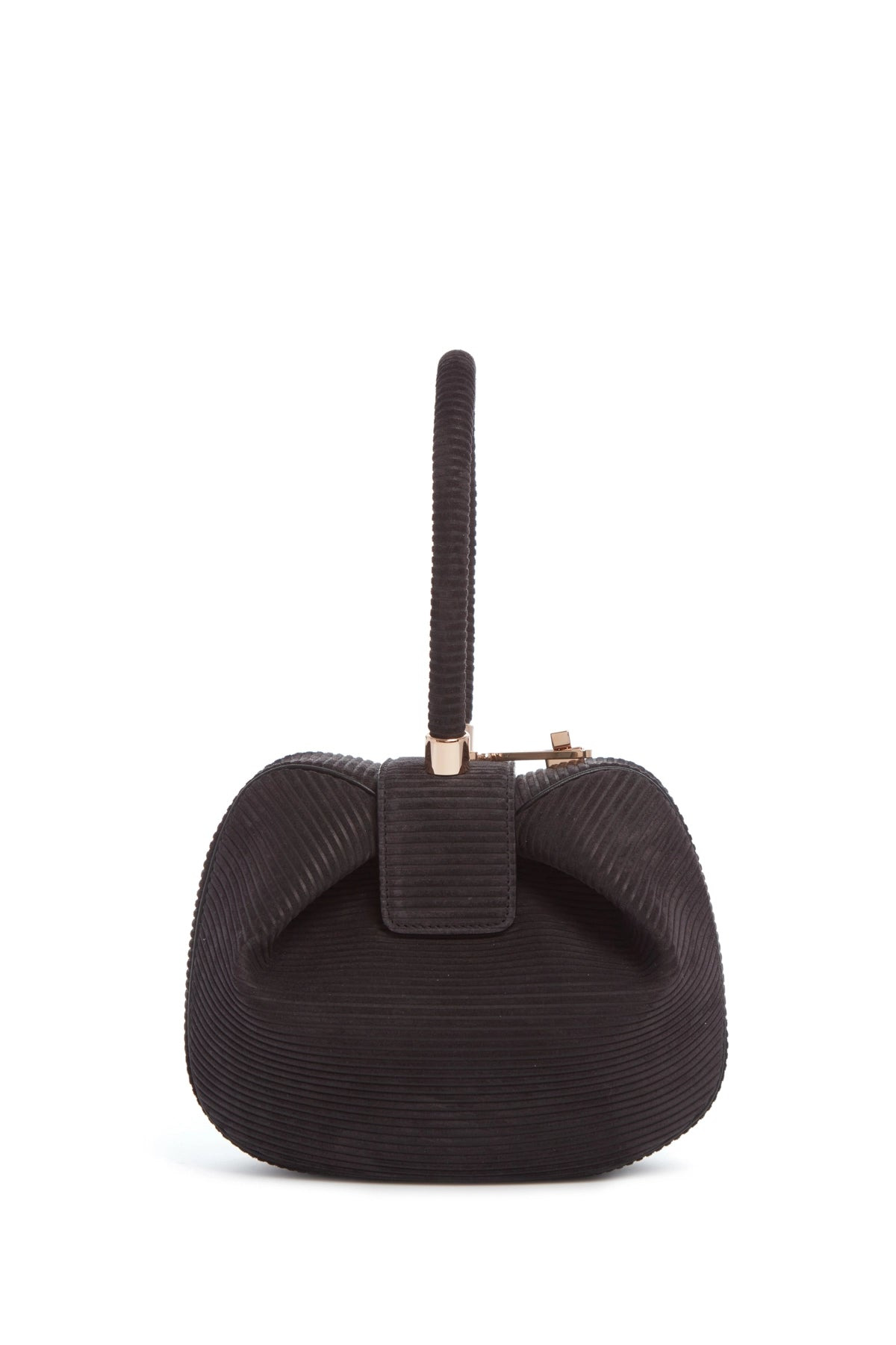 Nina Bag in Chocolate Corded Suede - 2