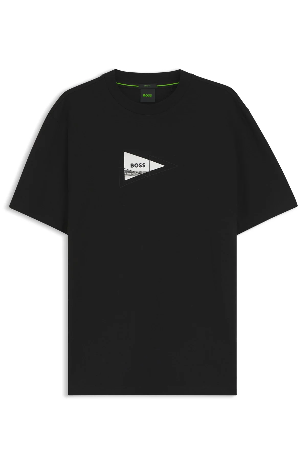 REGULAR-FIT PHOTOPRINT T-SHIRT IN STRETCH COTTON - 1