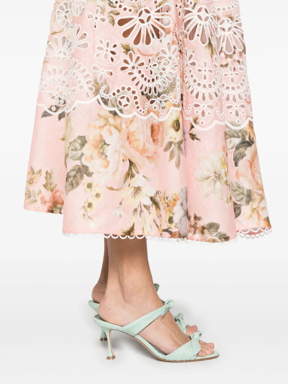 Zimmermann Women Acacia Broderie Midi Dress - 5