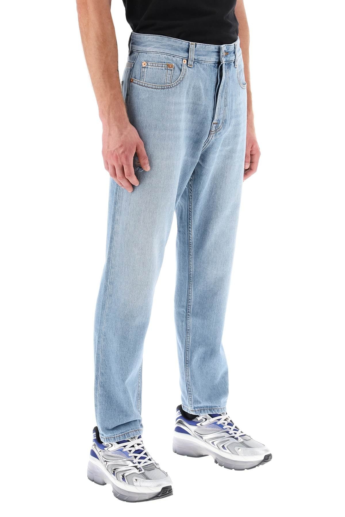 TAPERED JEANS WITH MEDIUM WASH - 3