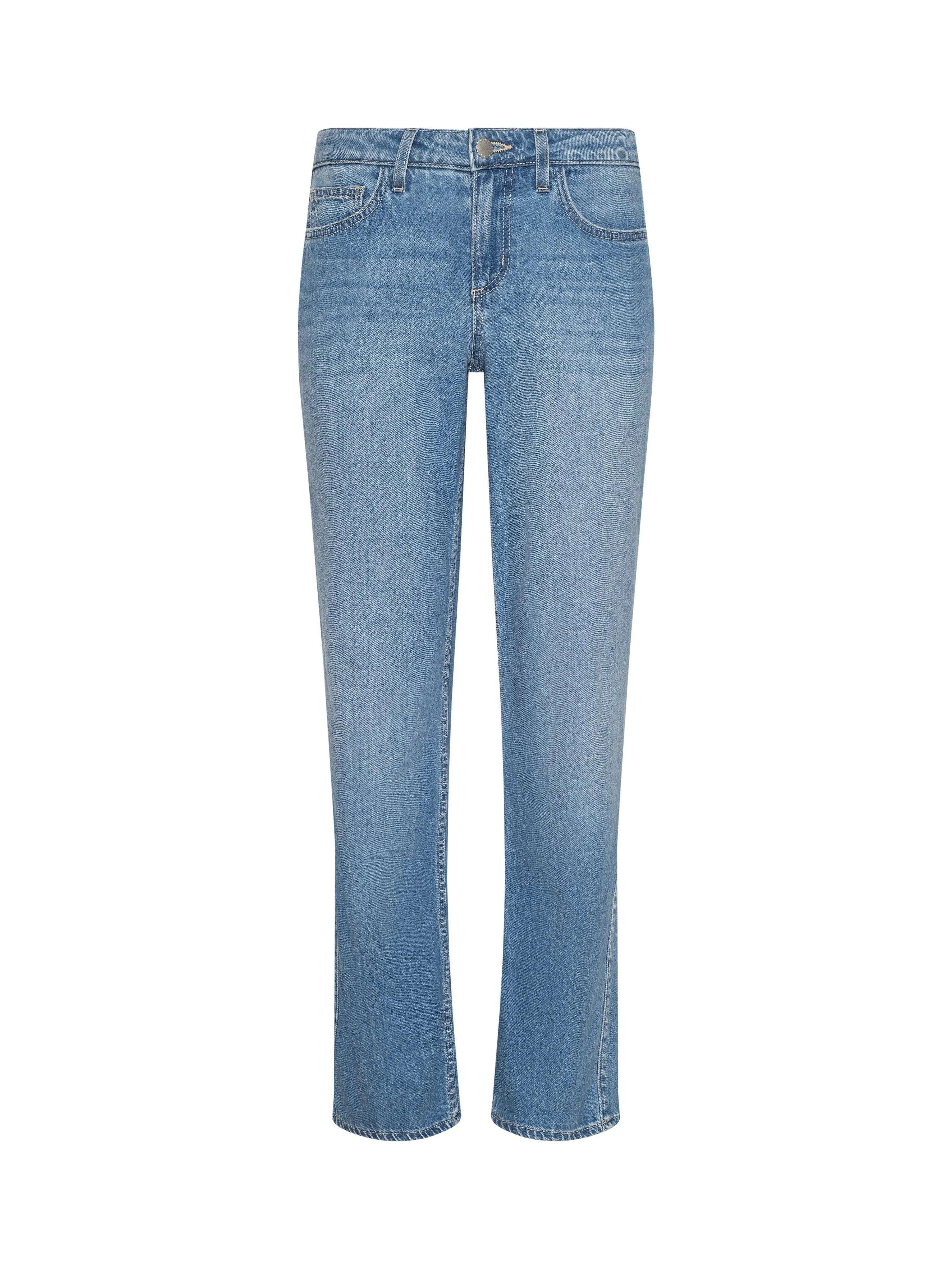 Nevia Slouchy Straight-Leg Jean - 1