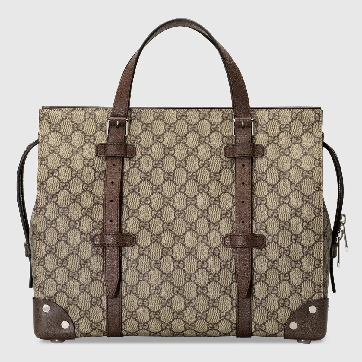 GG tote bag with leather details - 7