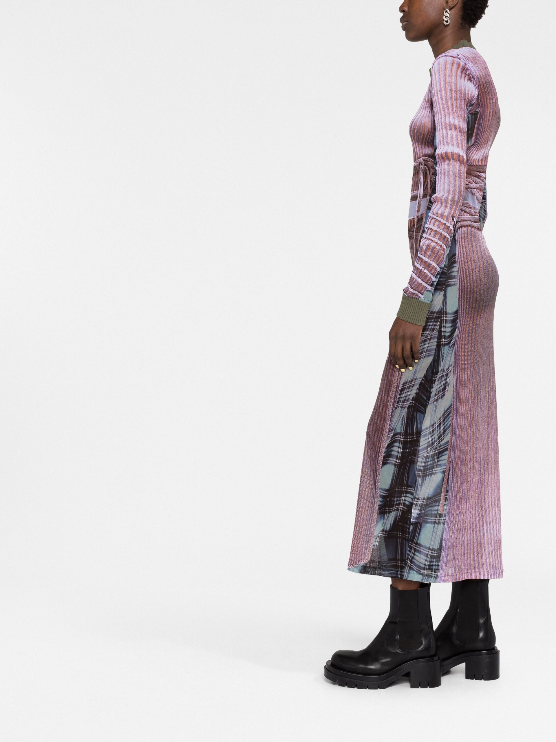 x Jean Paul Gaultier Trompe L'oeil printed dress - 5