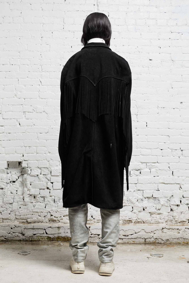 FRINGE LEATHER JACKET - BLACK SUEDE 5