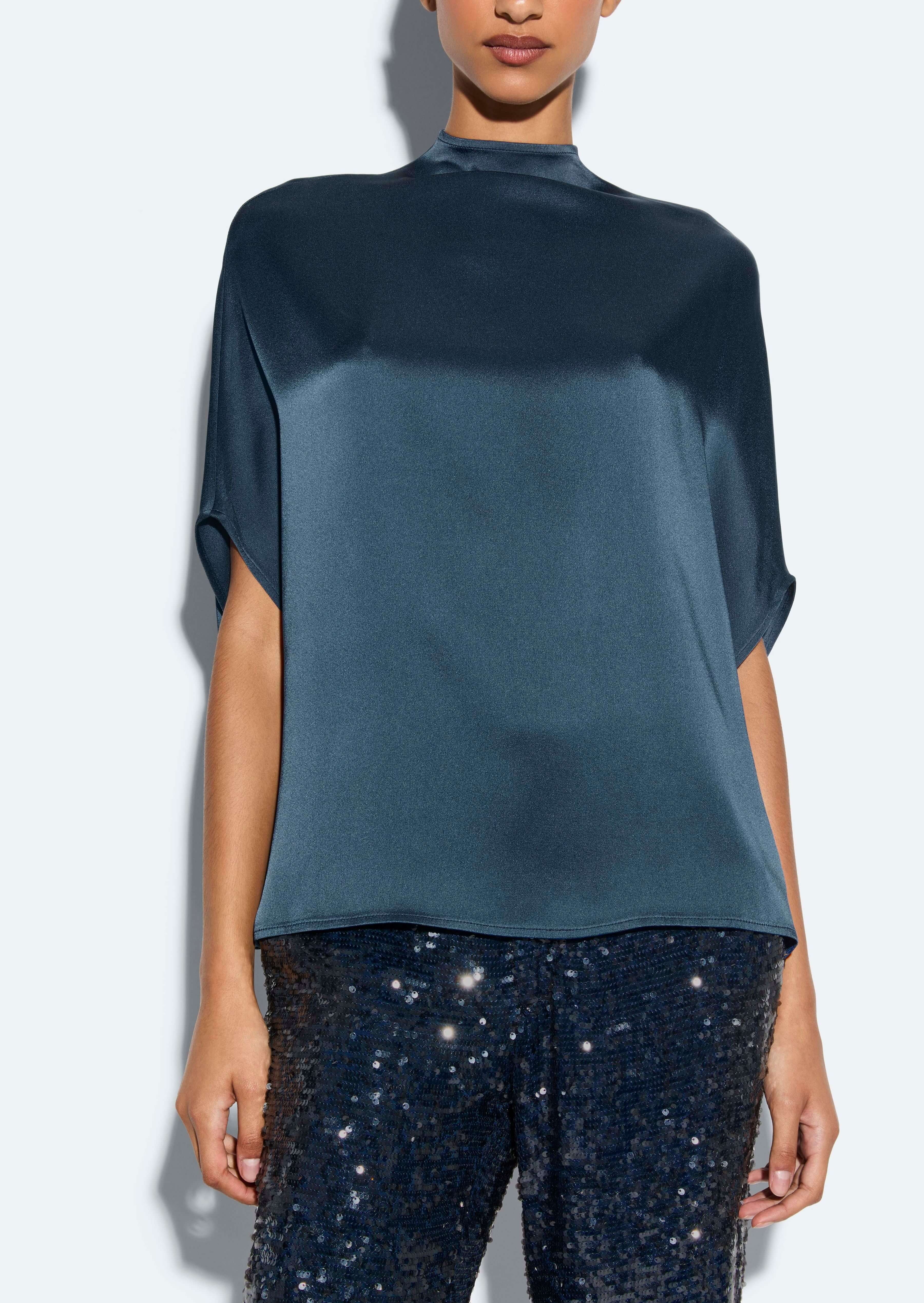 Satin Cape Tee - 4