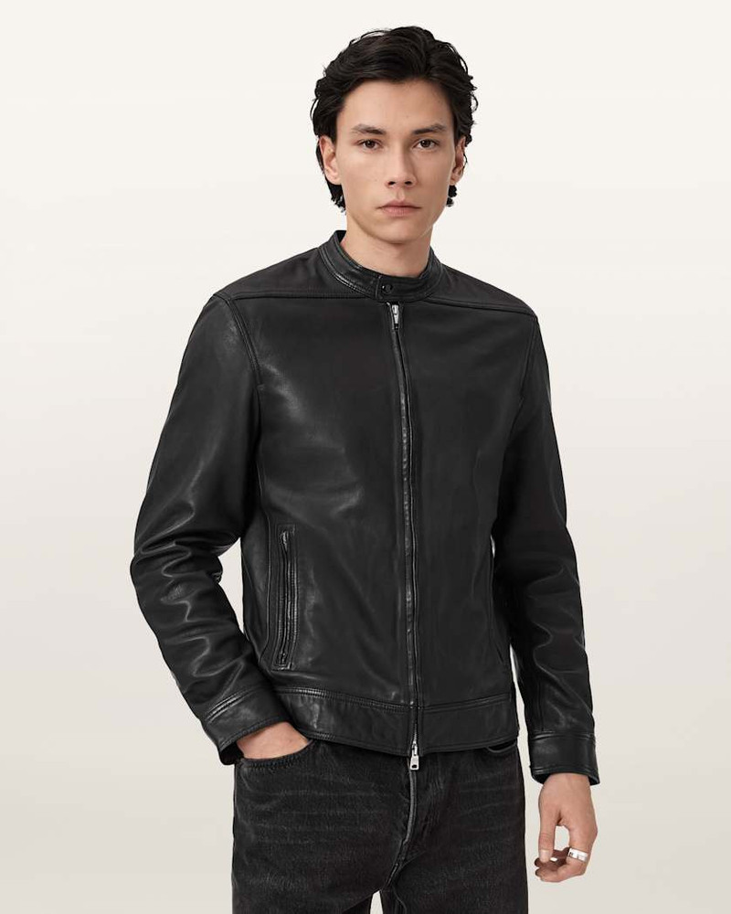 HOLT SLIM FIT LEATHER JACKET 5