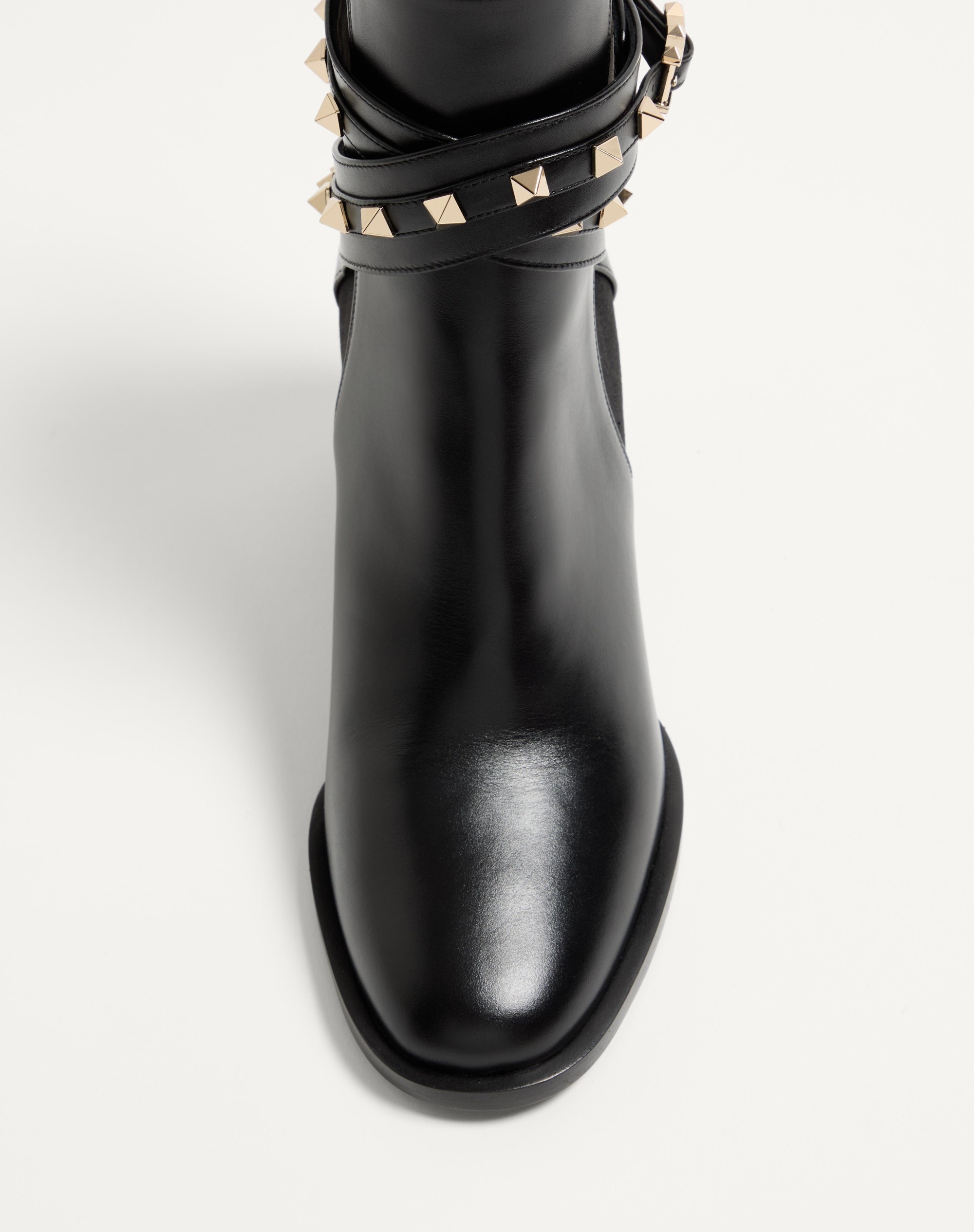 ROCKSTUD 70MM CALFSKIN ANKLE BOOT - 4