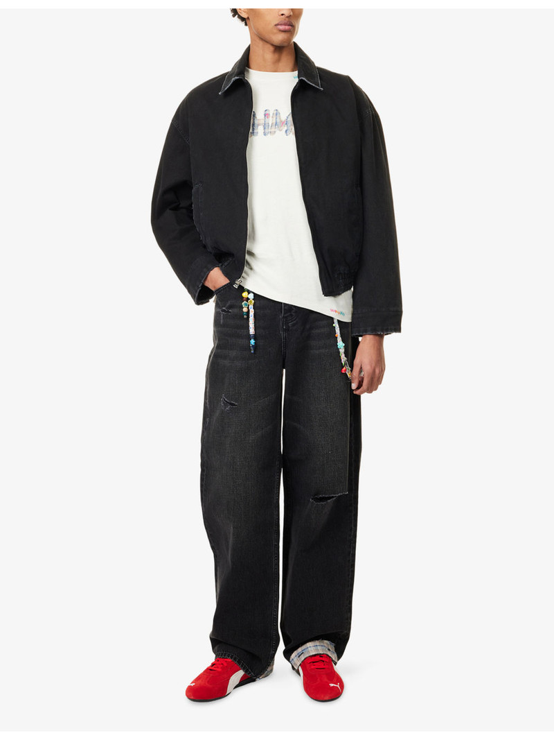 NAHMIAS Washed Long-Sleeve Cotton Jacket outlook