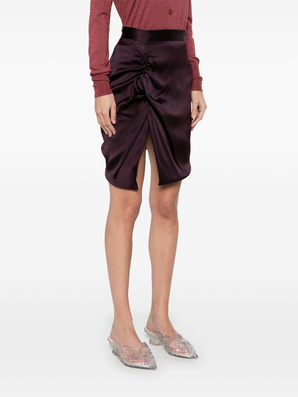 Side Panther mini skirt - 3