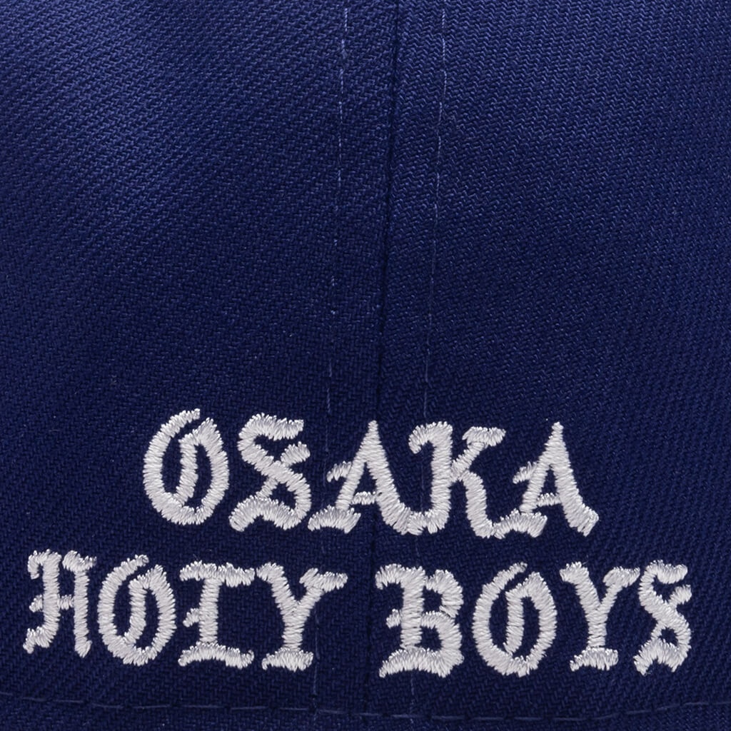 SAINT MICHAEL X BORN X RAISED X NEW ERA BORN SAINT CAP - BLUE - 3