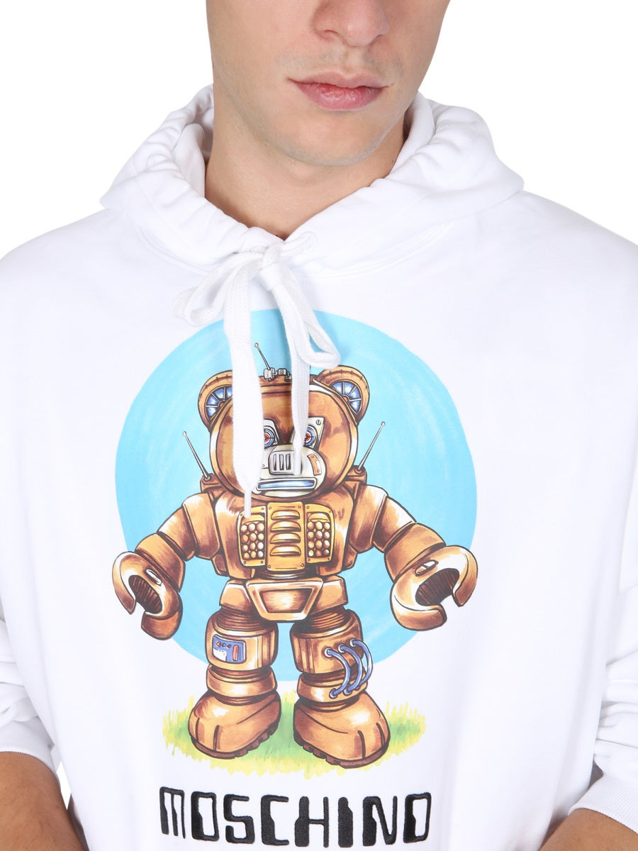 Moschino Men Teddy Print Sweatshirt - 4