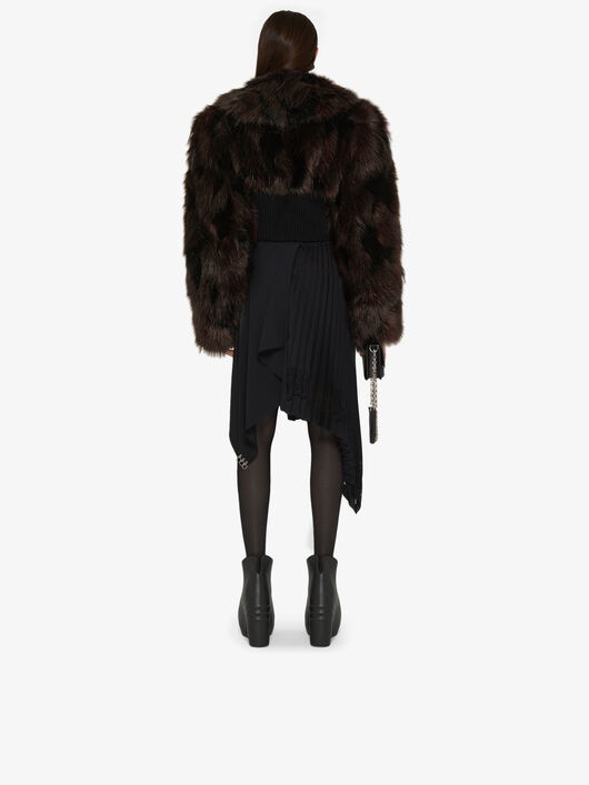 SHORT VEST IN FAUX FUR - 3