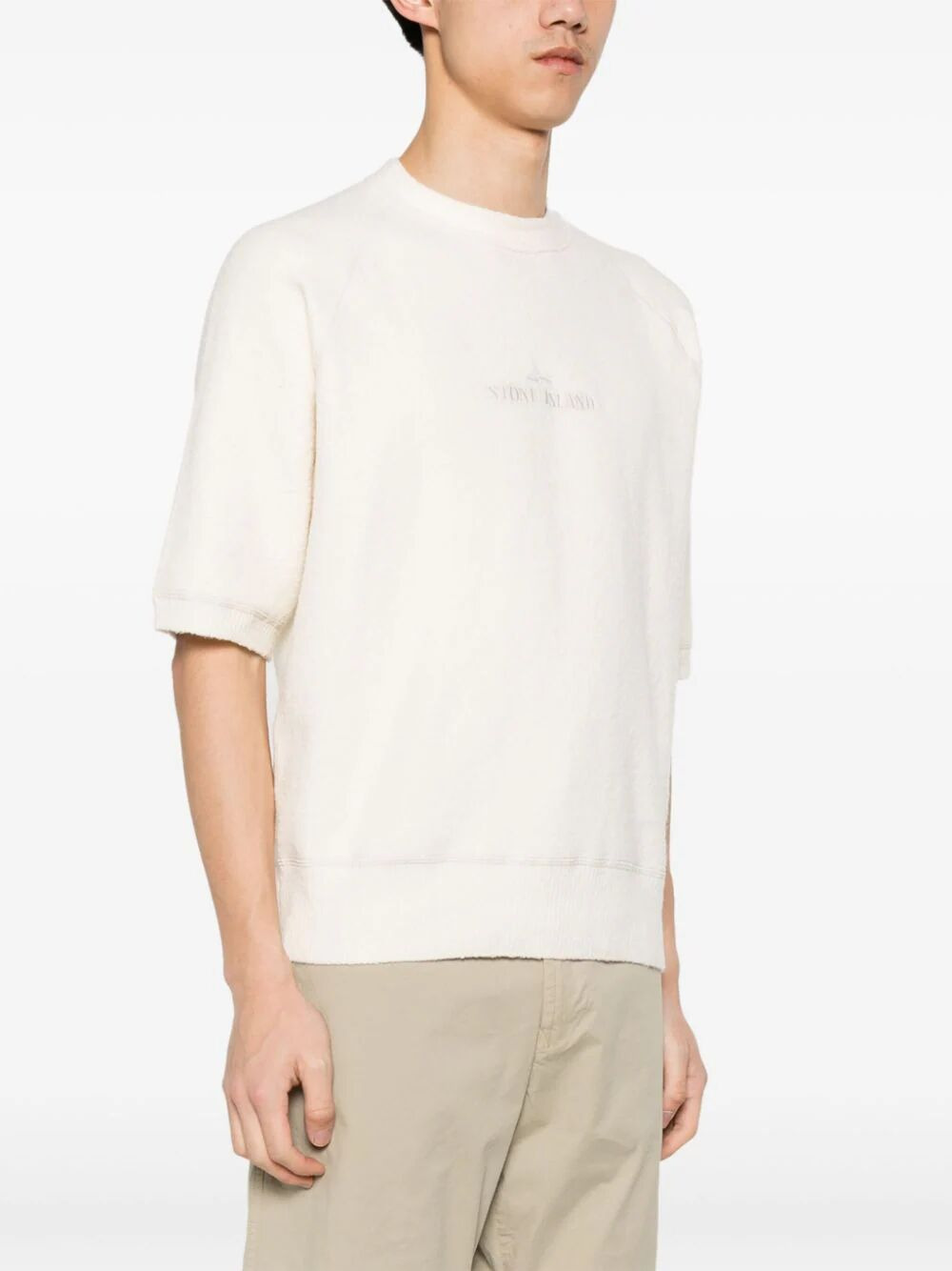 Stone Island Men 3/4 Sleeves Round Neck Sweater - 7