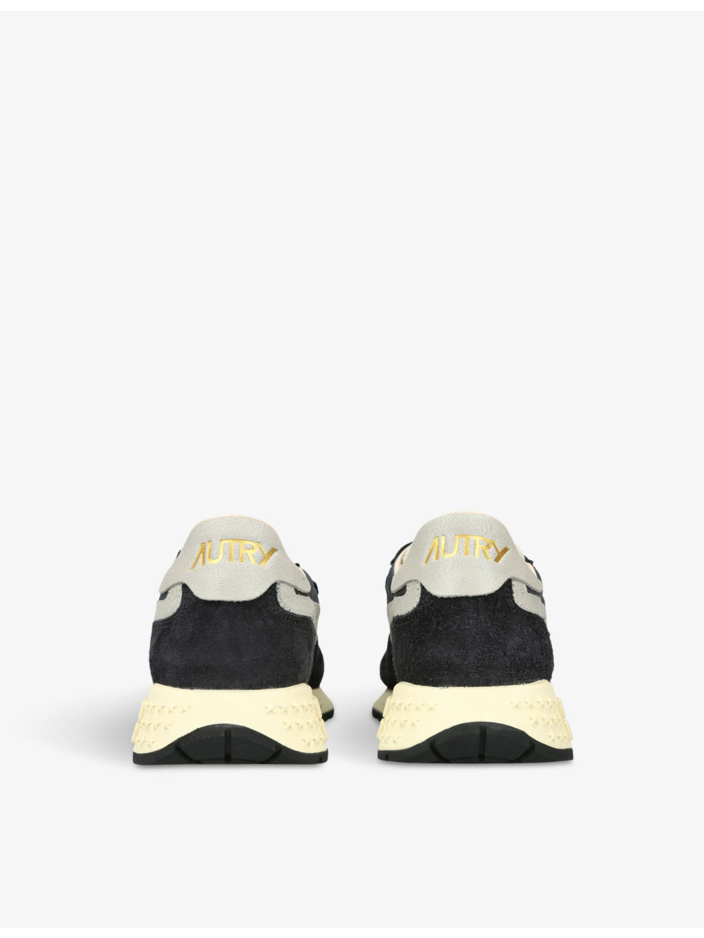 Reelwind brand-embroidered leather and nylon low-top trainers - 4