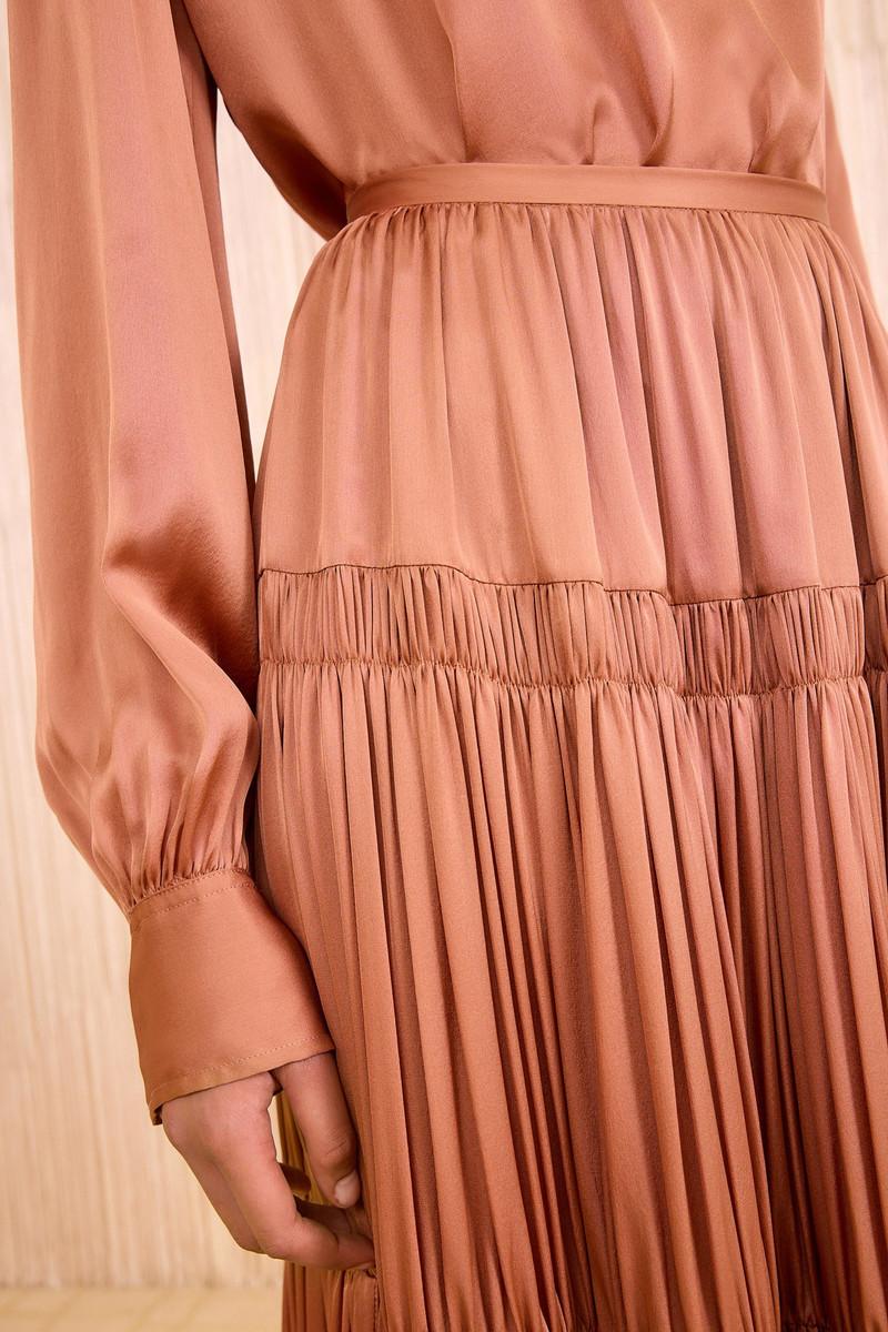 ULLA JOHNSON Gaelle Silk High Waist Maxi Skirt outlook