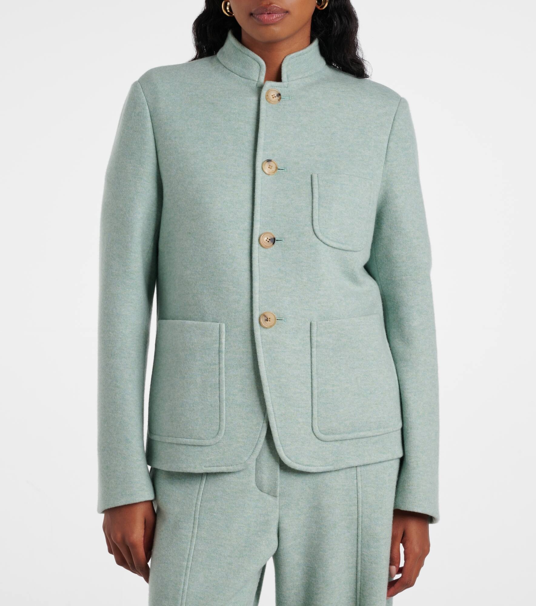 Mini Spagna cashmere-blend jacket - 6