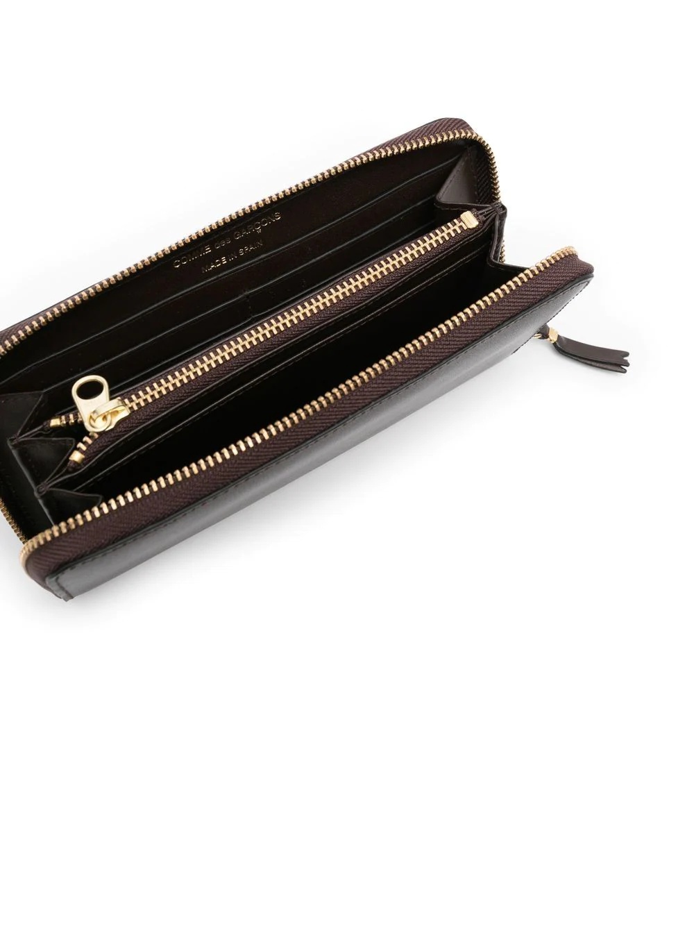 zip-up calf leather cardholder - 3