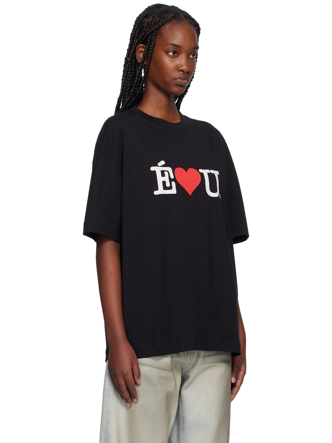 Black 'ÉLU' Relax T-shirt - 2