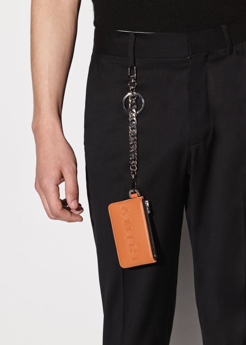 PEBBLED LOGO CHAIN WALLET 4